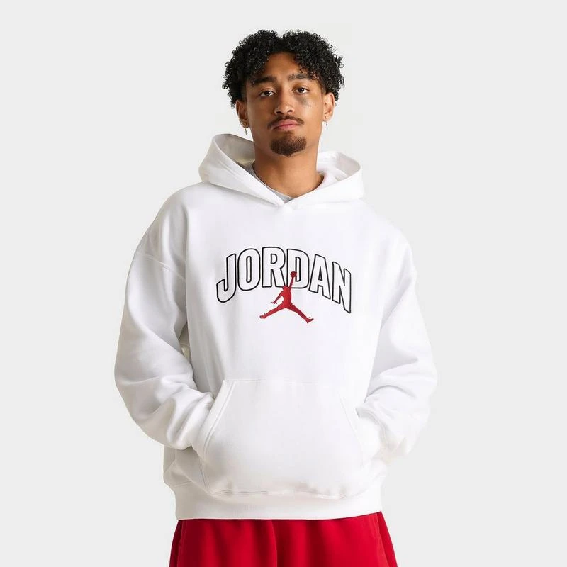 Jordan Men's Jordan Brooklyn Fleece Oversized Pullover Hoodie 1