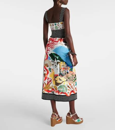 Dolce 
Gabbana Capri polka-dot printed cotton bra top 3