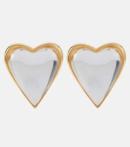 Alaïa Le Cœur Bombe heart-shaped earrings 1