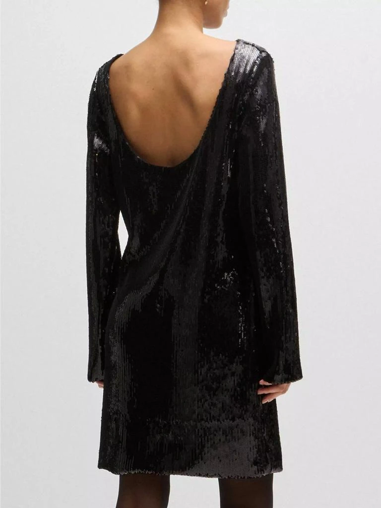 Hugo Boss Long-Sleeved Sequined Dress 3