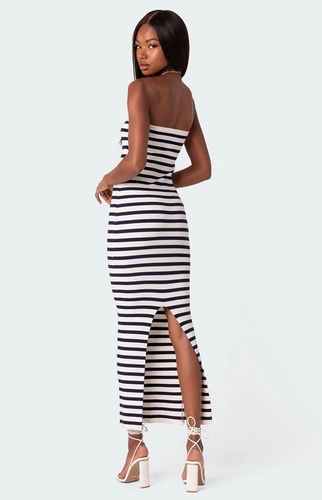Edikted Knit Back Slitted Maxi Dress 4