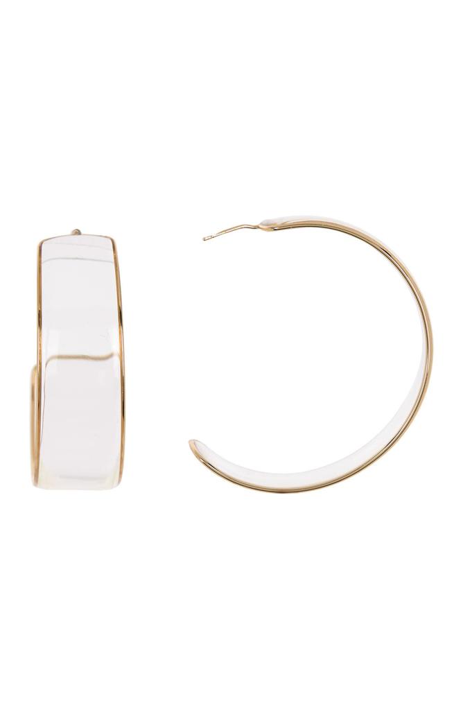 Melrose and Market 50mm Wide Plastic Hoop Earrings