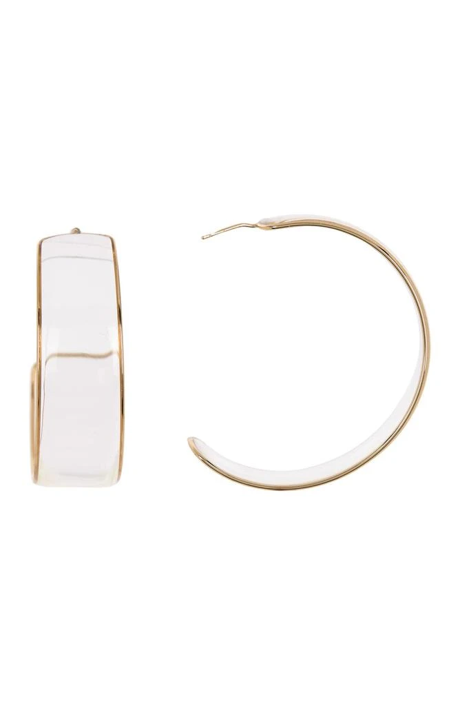 Melrose and Market 50mm Wide Plastic Hoop Earrings 1
