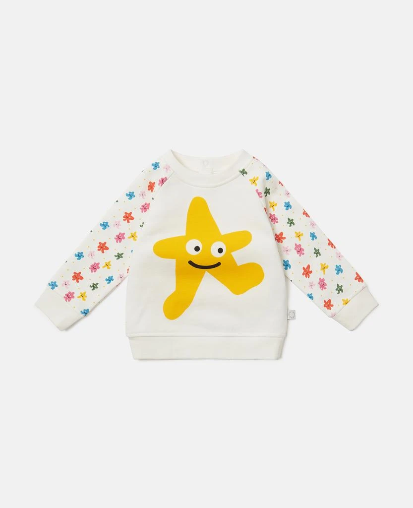 Stella McCartney Stella McCartney - Star Graphic Crewneck Sweatshirt, Ivory, Size: 6m 1