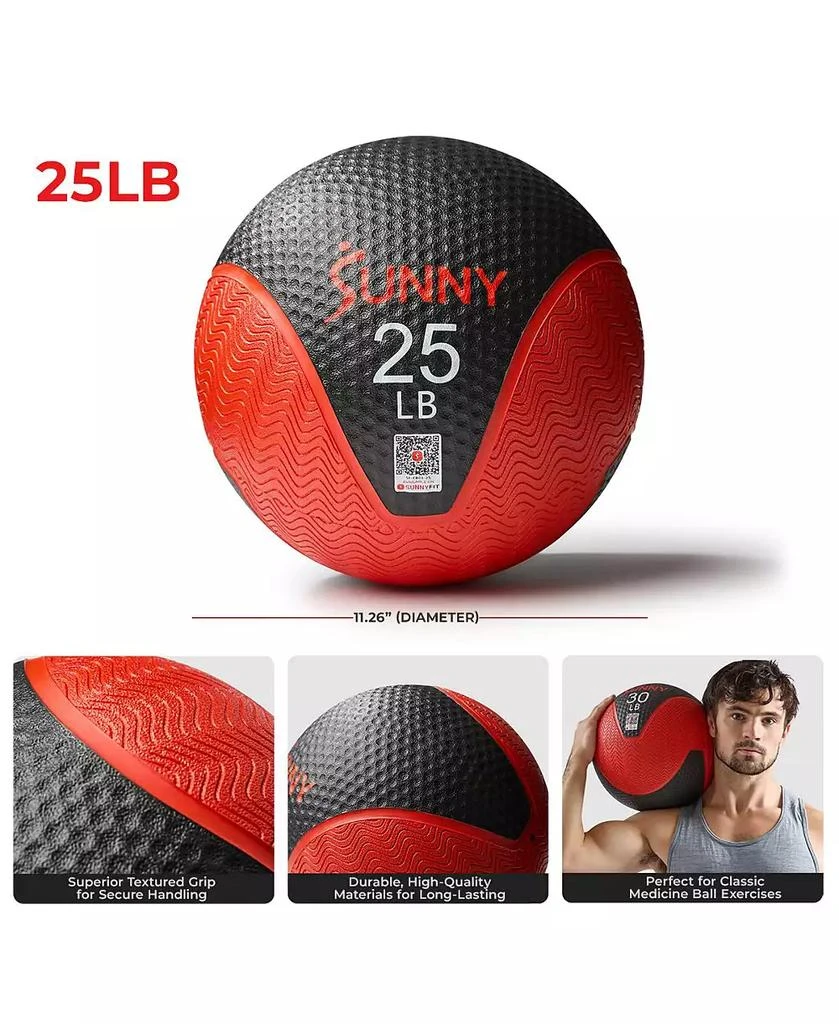 Sunny Health
Fitness Medicine Ball 25LBS, Non-slip Grip 7