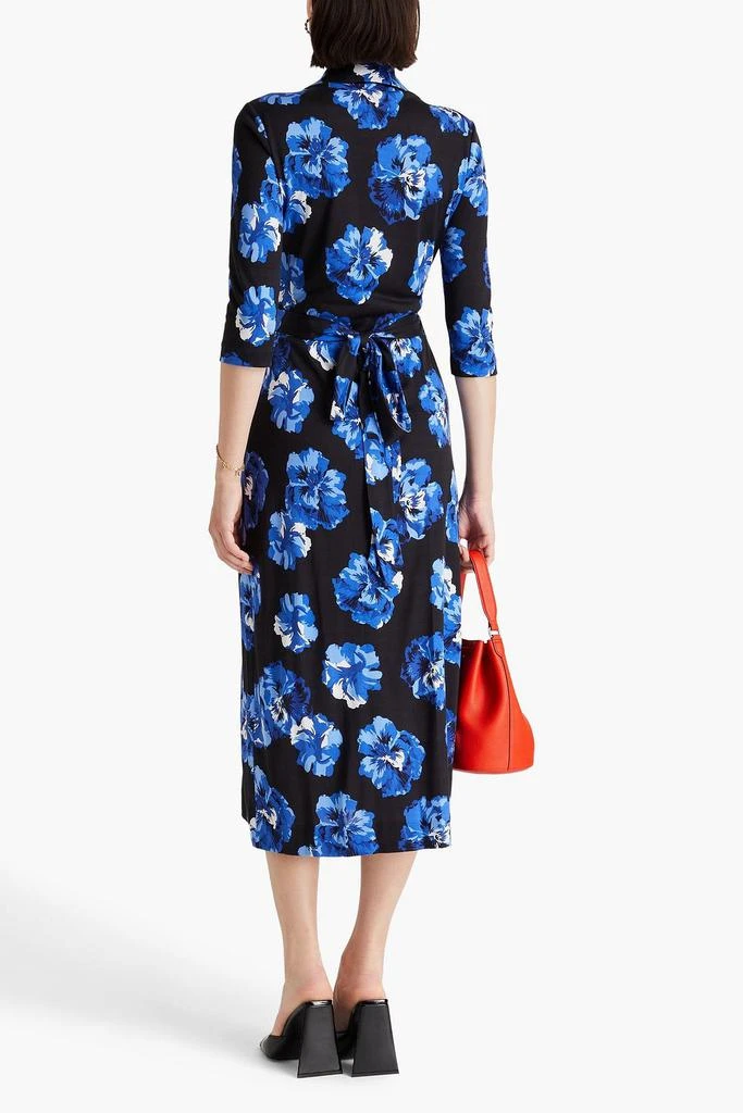 DIANE VON FURSTENBERG Floral-print silk-jersey midi wrap dress 3