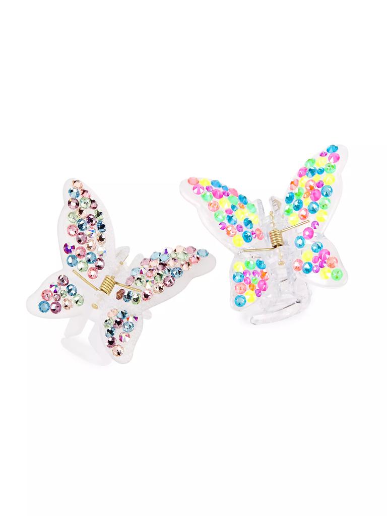 Bari Lynn Girl's 2 Pack Butterfly Clip Set