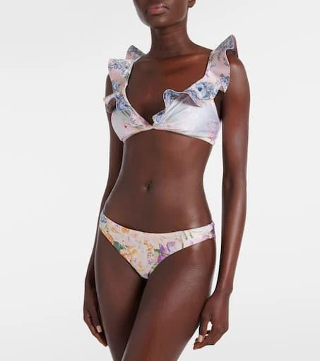 Zimmermann Halliday Skinny floral bikini bottoms 2
