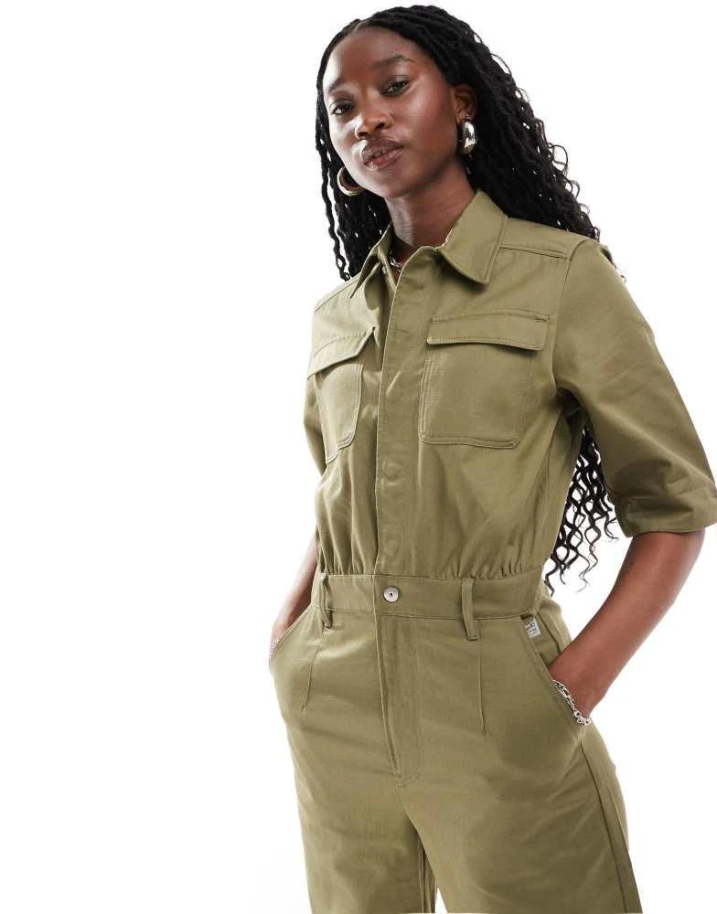 G-Star G-Star jumpsuit in khaki green 3