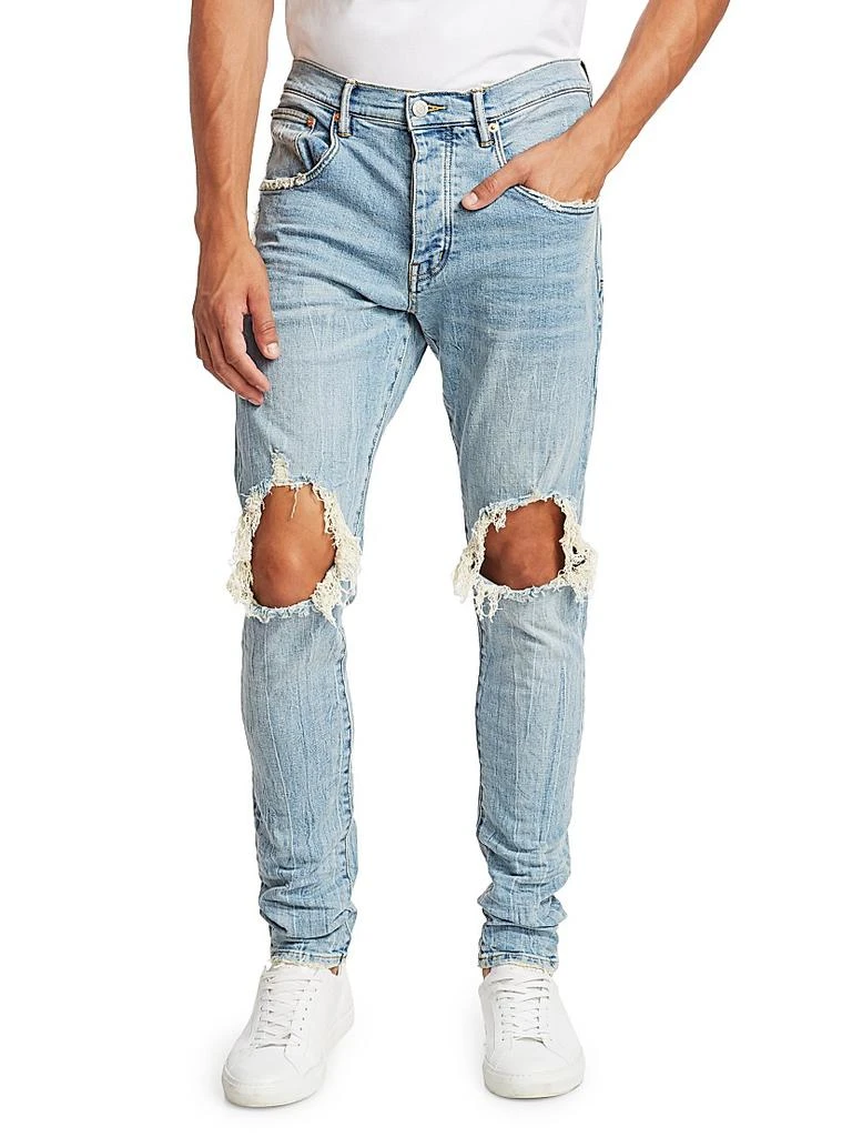 Purple Brand P002 Repair Drop-Fit Skinny Jeans 3