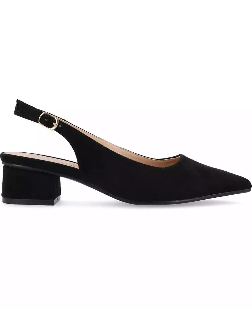 Journee Collection Women's Sylvia Block Heel Slingback Pumps 2