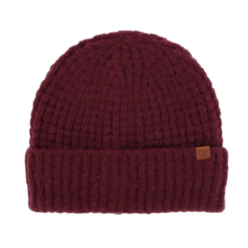David & Young Women's Waffle Knit Winter Beanie with Cuff 4