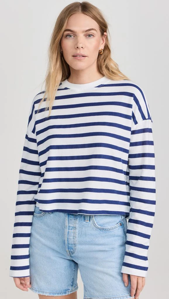 ASKK NY Printed Cropped Long Sleeve Top 6