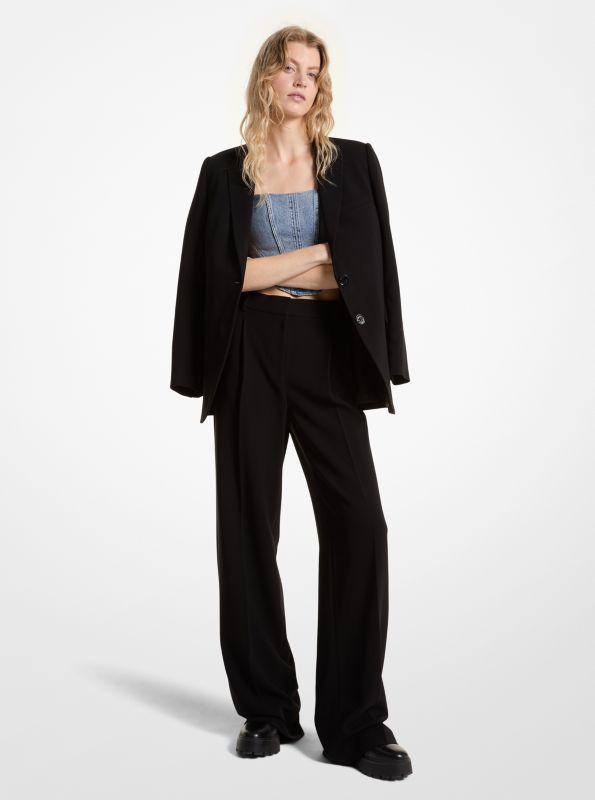 Michael Kors Crepe Wide-Leg Pants