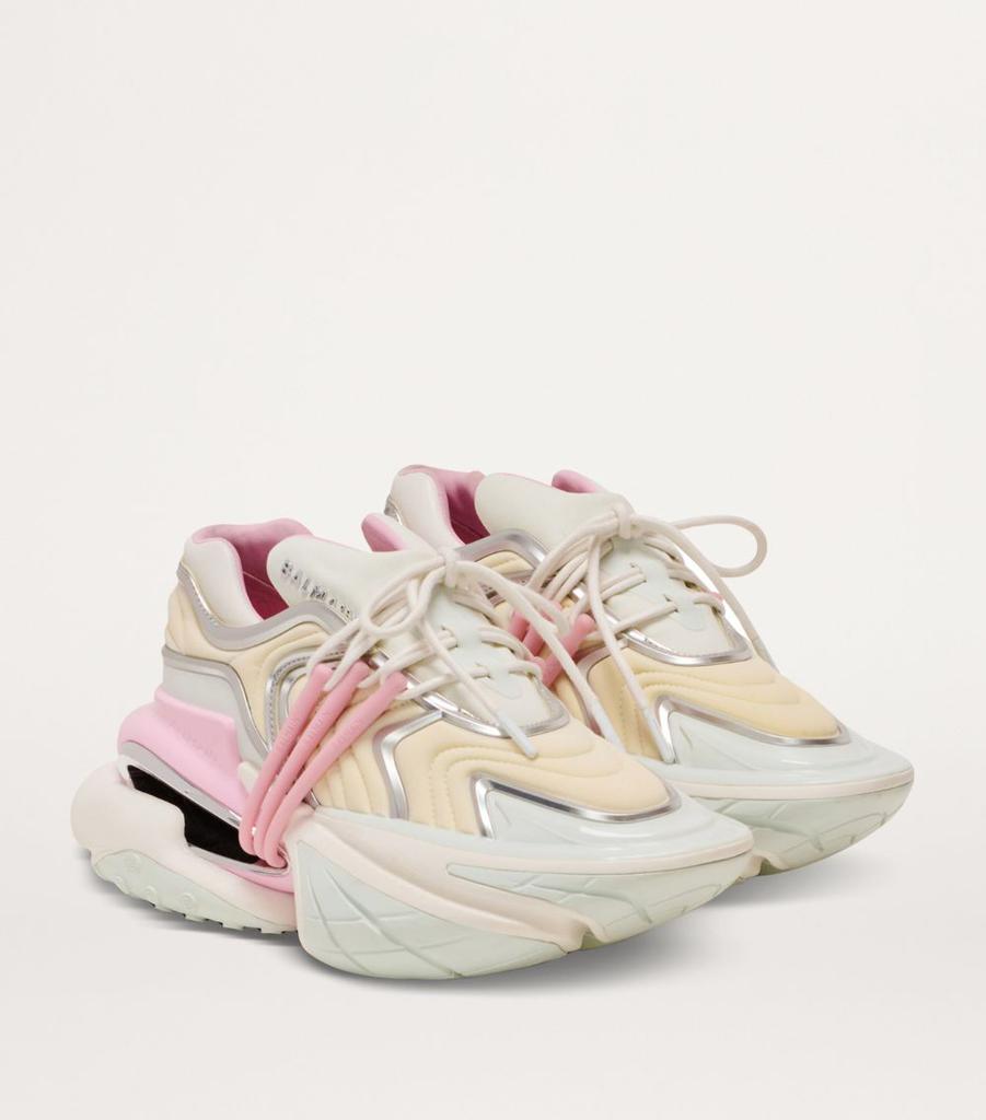 スニーカー BALMAIN Women Sneakers EN1VI735LCJN1CE PINK Balmain Swan trainers in calfskin and suede beige beige