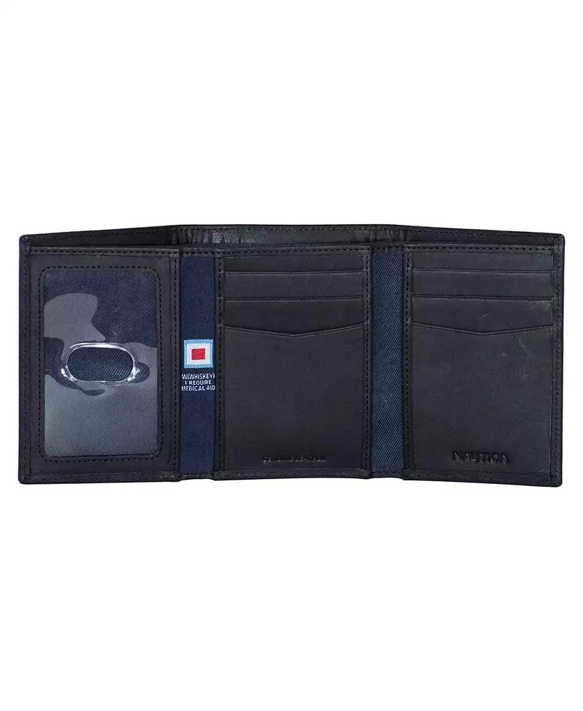 Nautica Men's Trifold Leather Wallet 2