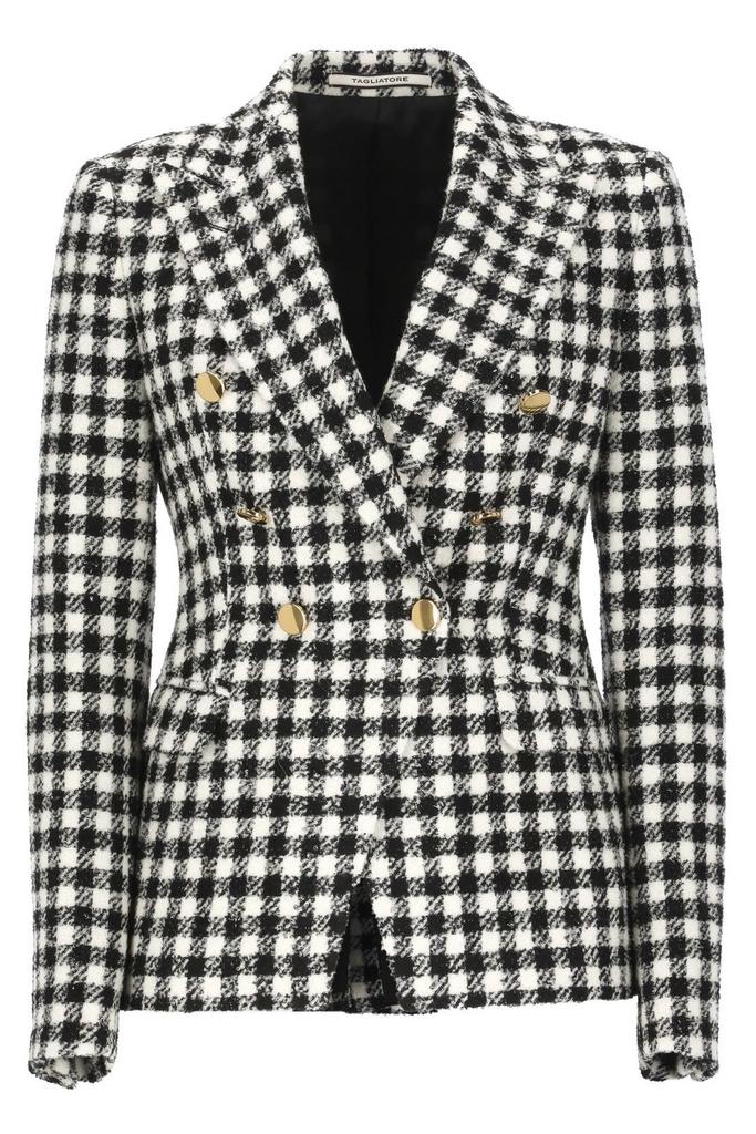 TAGLIATORE Tagliatoreg Gingham Double Breasted Blazer
