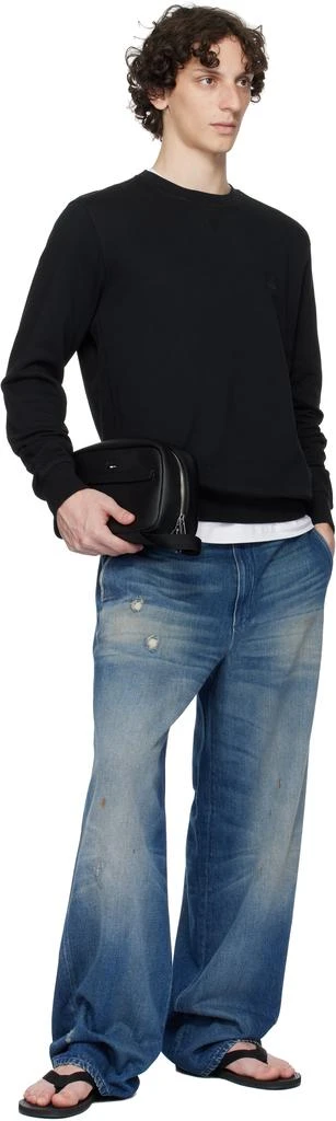 Hugo Boss Black Pebble-Grained Faux-Leather Wash Bag 4