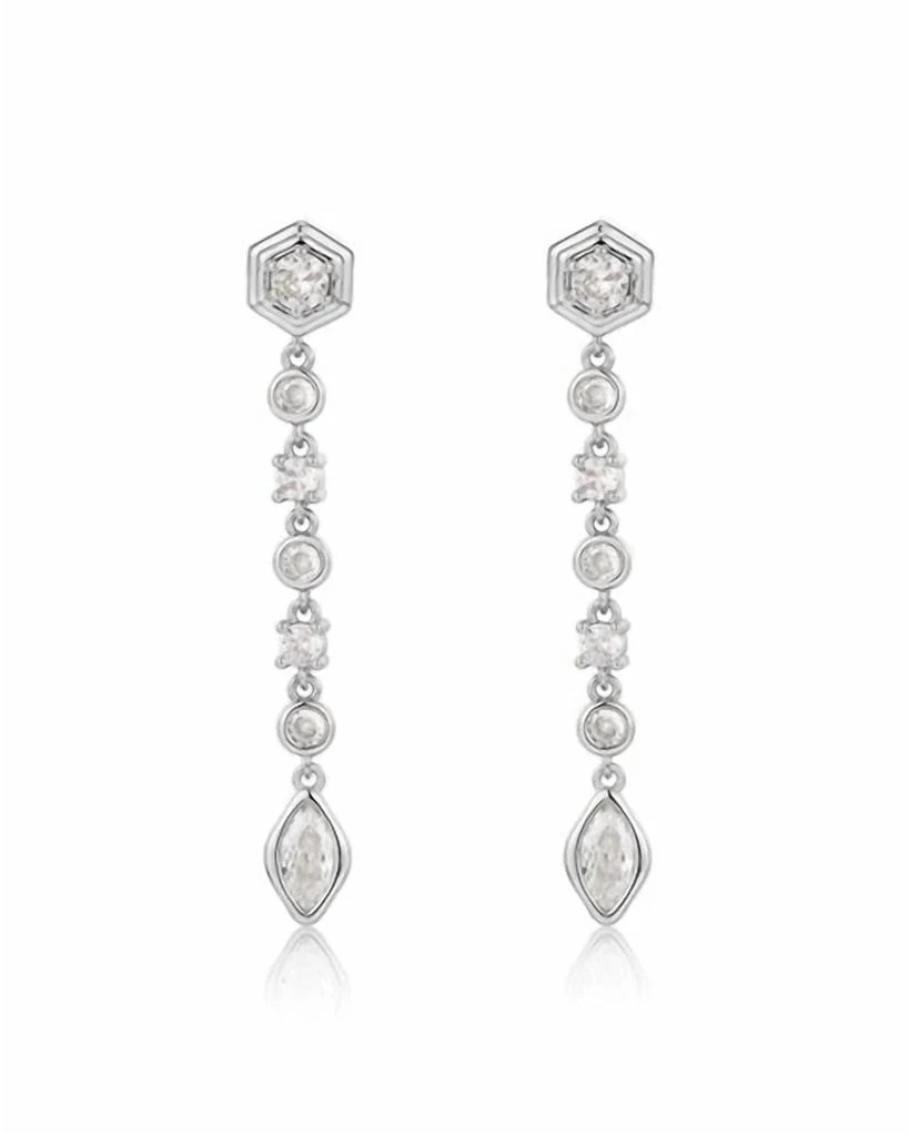 Luv AJ Luv Aj - Women's Stellar Bezel Drop Studs 1