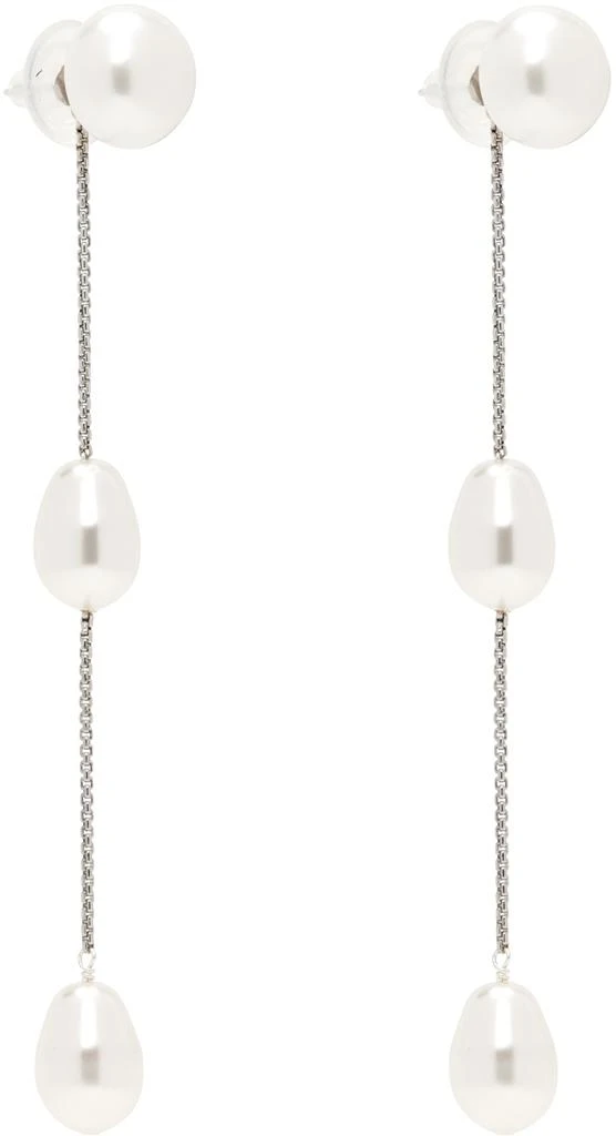 Sophie Buhai Silver Small Pearl Drop Earrings 2