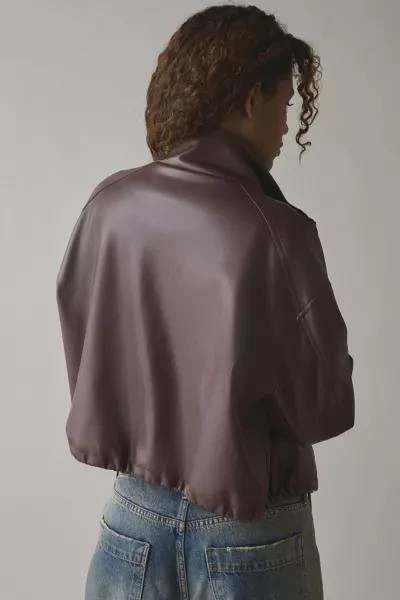 BDG BDG Charlene Faux Leather Bomber Jacket 3