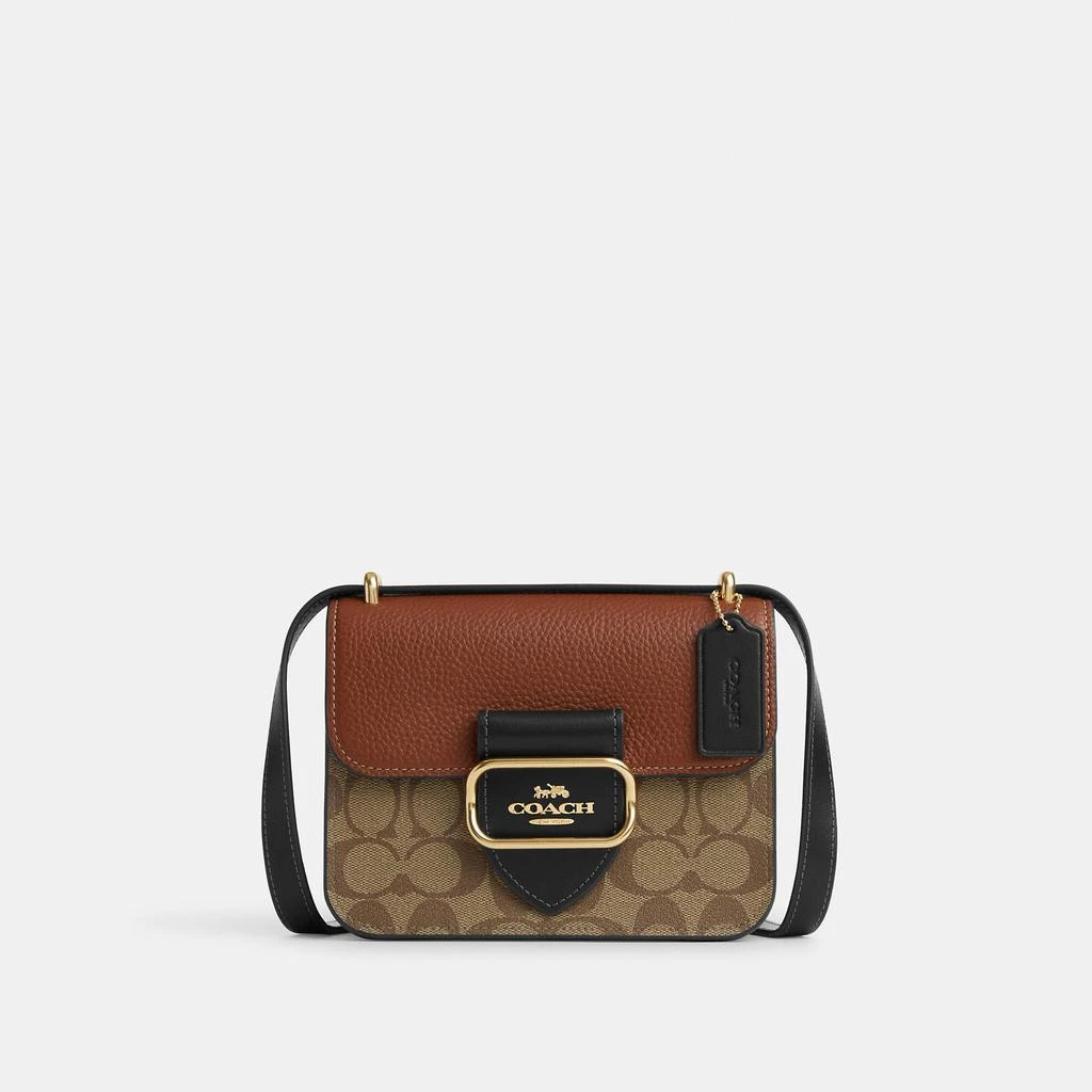 Coach Morgan Square Crossbody In Colorblock Signature Canvas 1