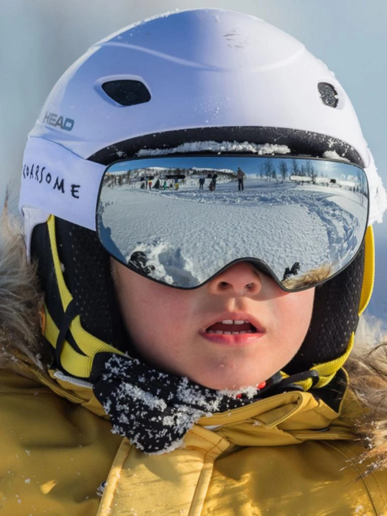 Roarsome Kids Ski Goggles in Silver 4