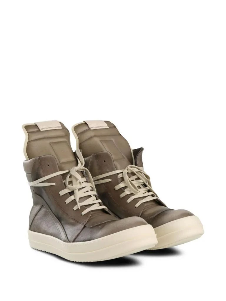 Rick Owens GEOBASKET LEATHER SNEAKERS 3