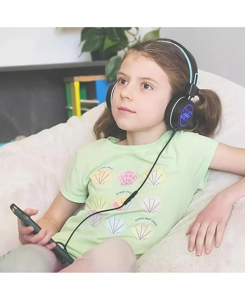 MEE Audio KidJamz KJ55 Safe Listening USB-C Headphones for Kids w/ LED Lights 3