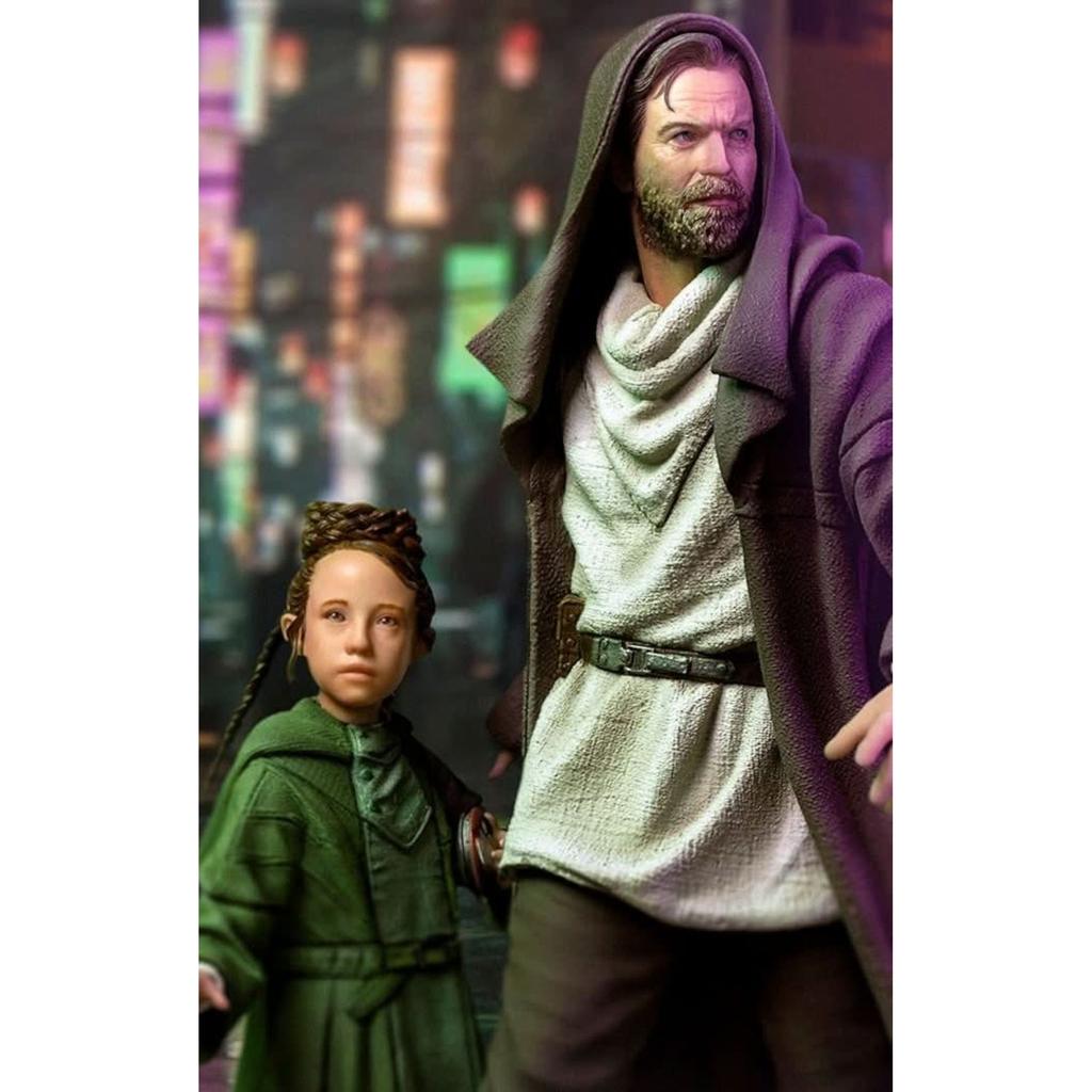 undefined Iron Studios Star Wars: Obi-Wan Kenobi Series Obi-Wan and Young Leia 1/10 Art Scale Statue