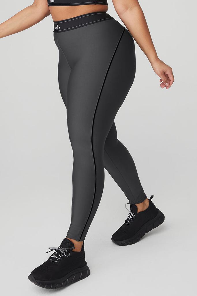 Alo Airlift High-Waist Suit Up Legging - Anthracite/Black - Pants
