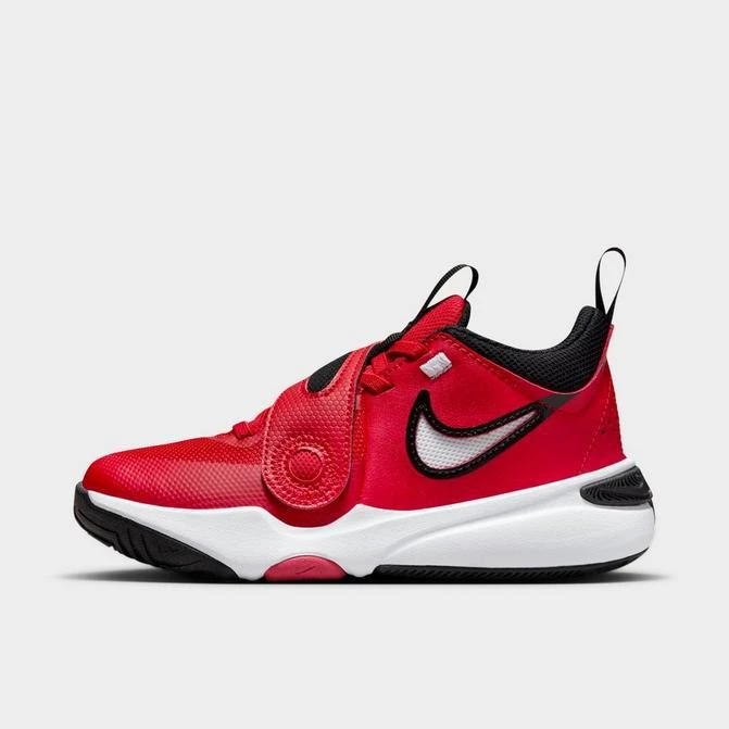 NIKE Little Kids' Nike Team Hustle D 11 Stretch Lace Basketball Shoes