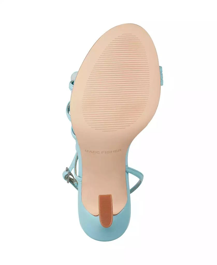 Marc Fisher Women's Hallan Rose Tapered Heel Sandals 5