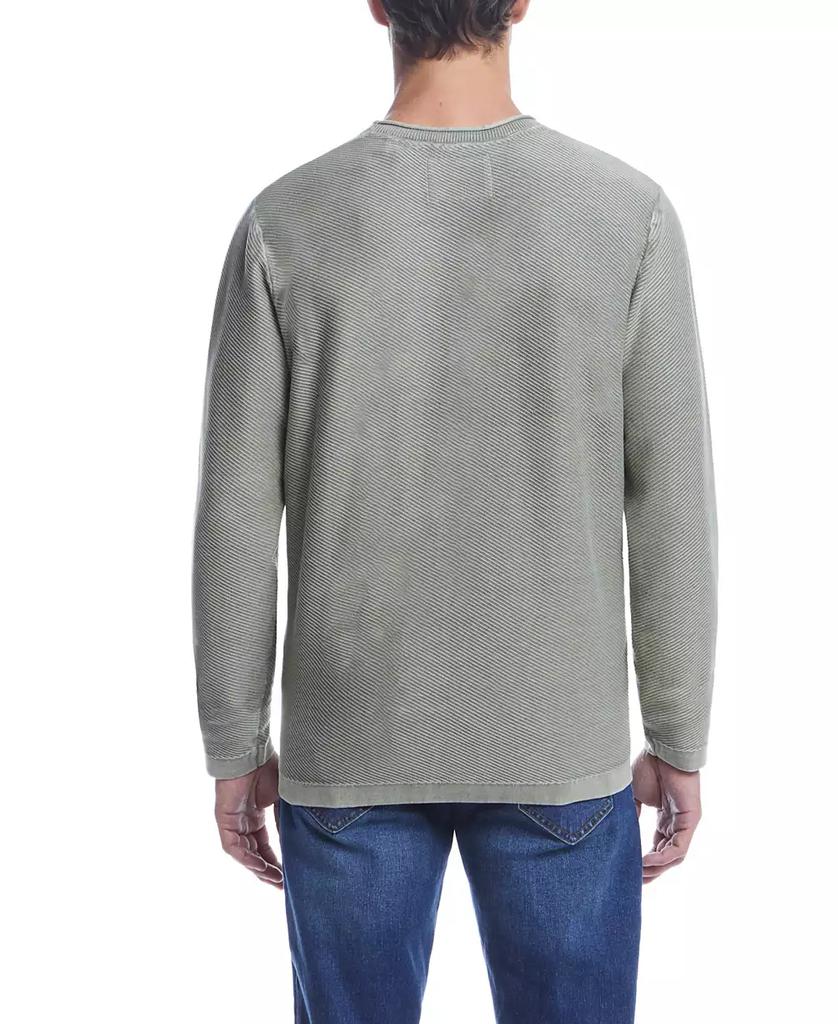 Weatherproof Vintage Men's Twill Stonewash Crewneck Sweater