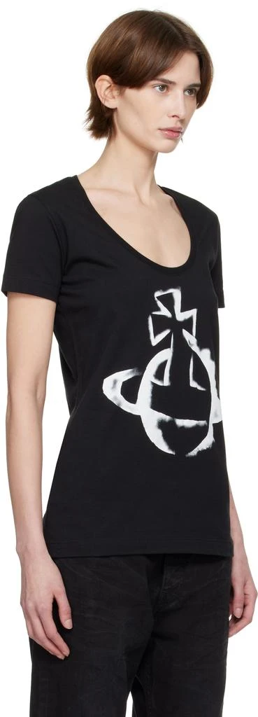 Vivienne Westwood Black Stencil Orb Lollo T-Shirt 2