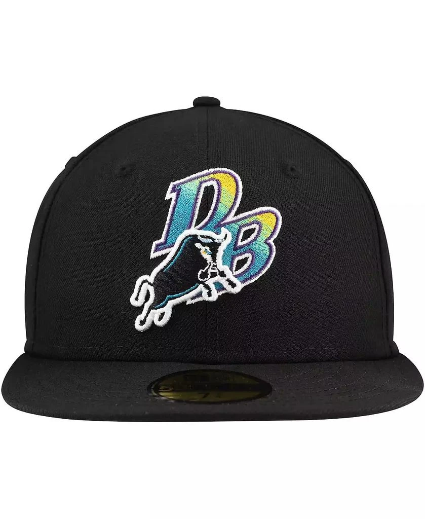 New Era Men's Black Durham Bulls Authentic Collection 59FIFTY Fitted Hat 4