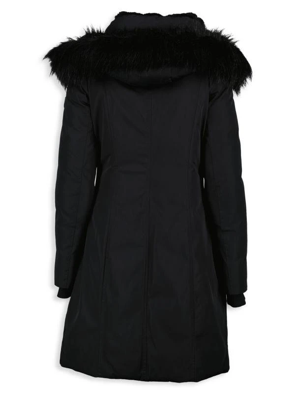 NOIZE Kristel Faux Fur-Trim Removable Hood Jacket 5
