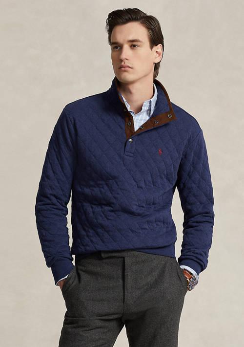 Polo Ralph Lauren Ralph Lauren Quilted Double Knit Pullover Sweatshirt