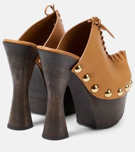 ETRO Plateau 90 leather pumps 3