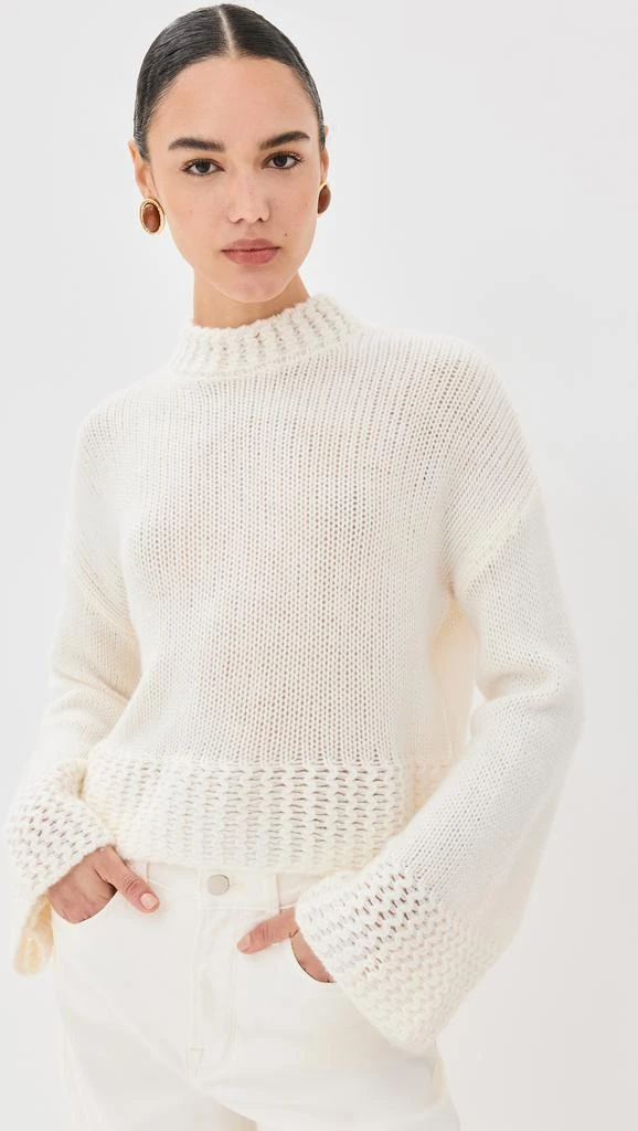Sablyn Phoenix Bell Sleeve Crewneck Cashmere Pullover 1