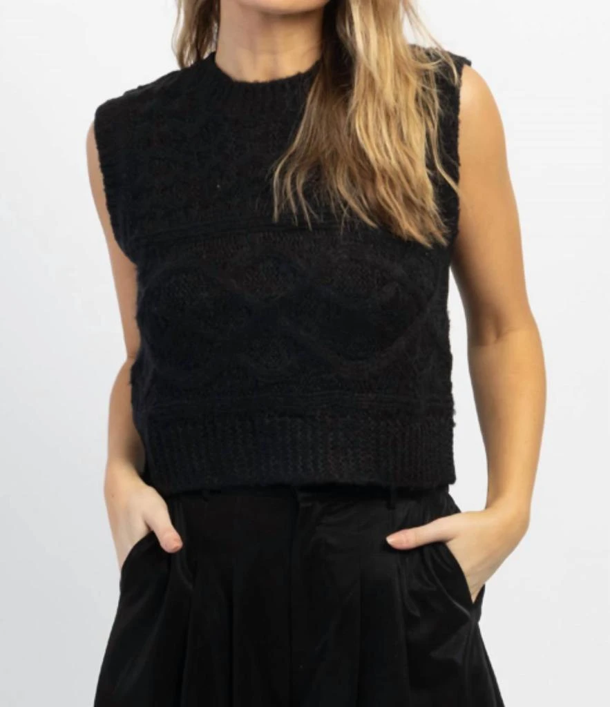 En Creme THEO TEXTURED KNIT TANK 1
