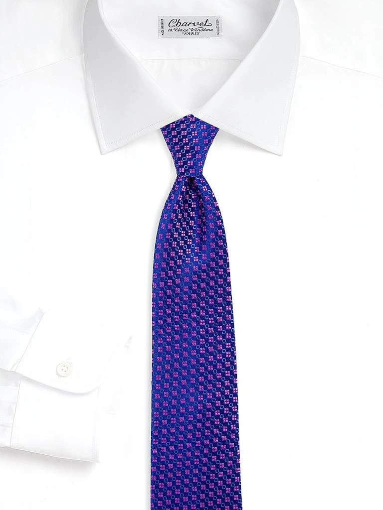 Charvet Diagonal Stripe Silk Jacquard Tie 2
