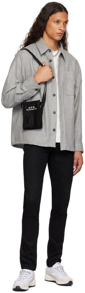 [A.P.C] ★大人気★ Recuperation Pouch Crossbody Bag ★関税無 A.P.C. Black Recuperation Neck Pouch - Shoulder Bags - Save