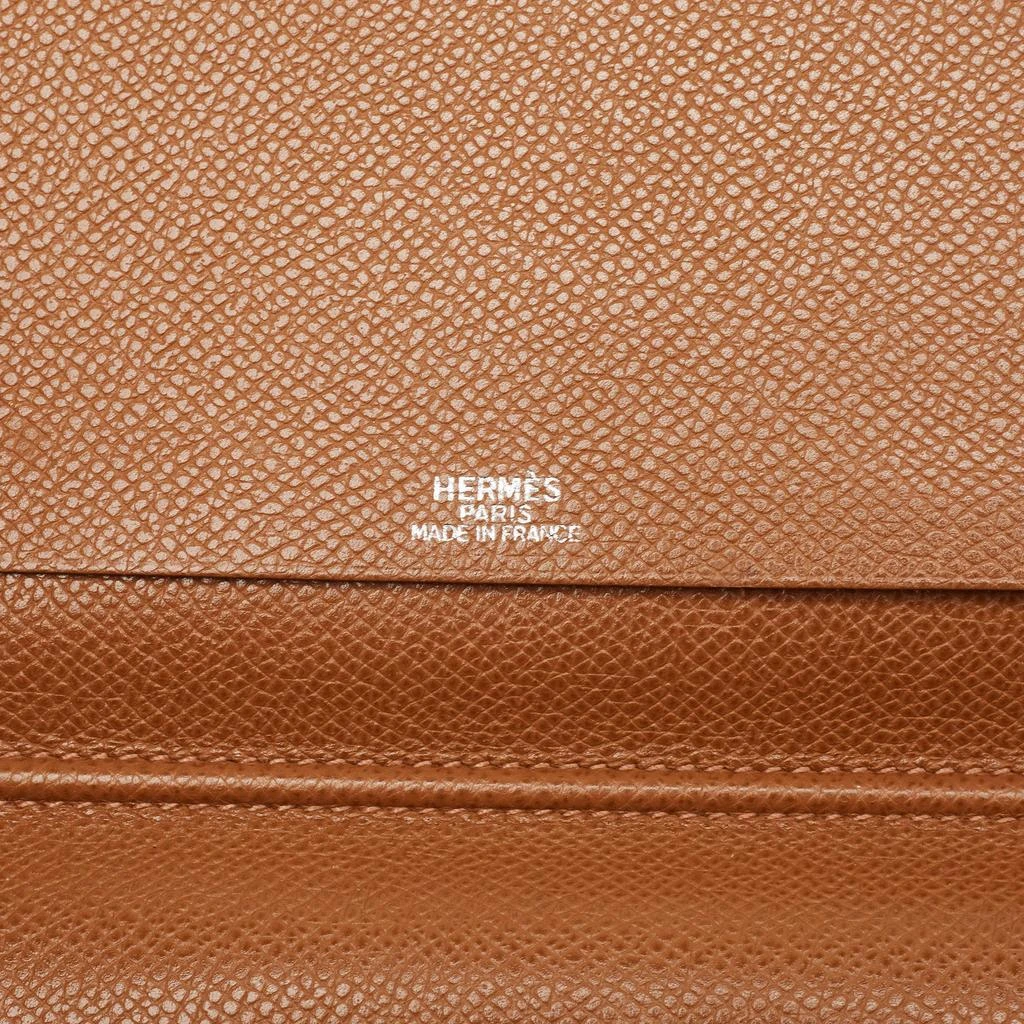 Hermes Hermes Gold Courchevel Leather Globe-Trotter Mini Agenda Cover 9