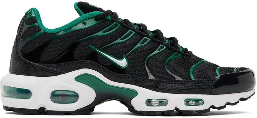 NIKE Black & Green Air Max Plus Sneakers 1