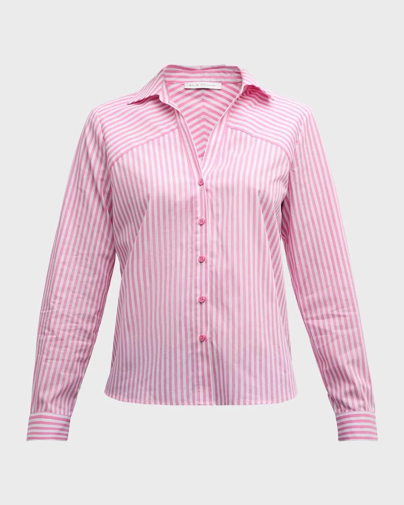 Elie Tahari The Nikita Striped Cotton Shirt 1