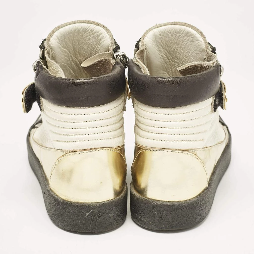 Giuseppe Zanotti Giuseppe Zanotti Tri-Color Leather Hero V Strap High Top Sneakers Size 41 5