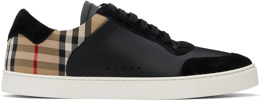 Burberry Black Check Sneakers 1