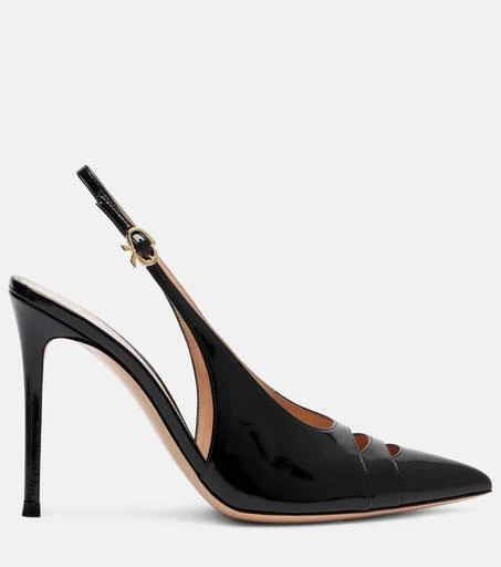Gianvito Rossi Patent leather slingback pumps 4