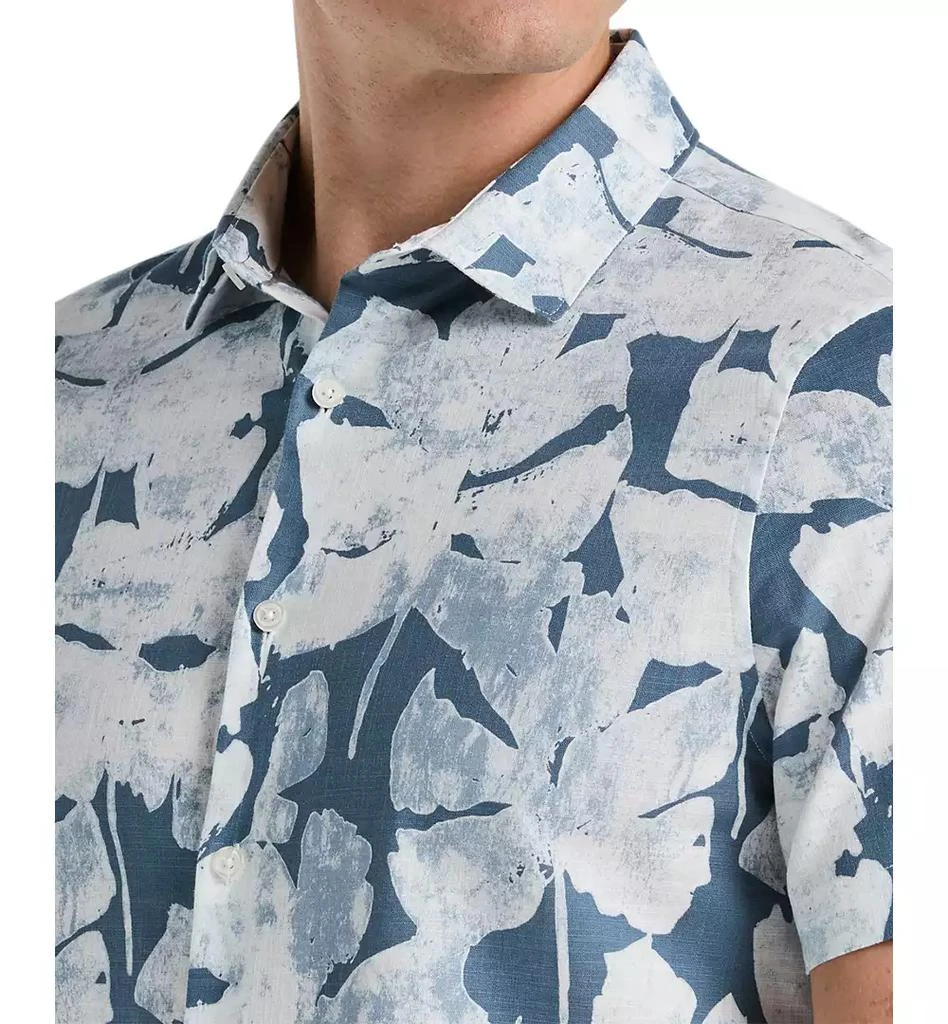 Perry Ellis Men's Short Sleeve Leaf Print Button-Front Shirt 3